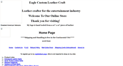 Desktop Screenshot of eagleleathercraft.eaglefreeenterprises.com